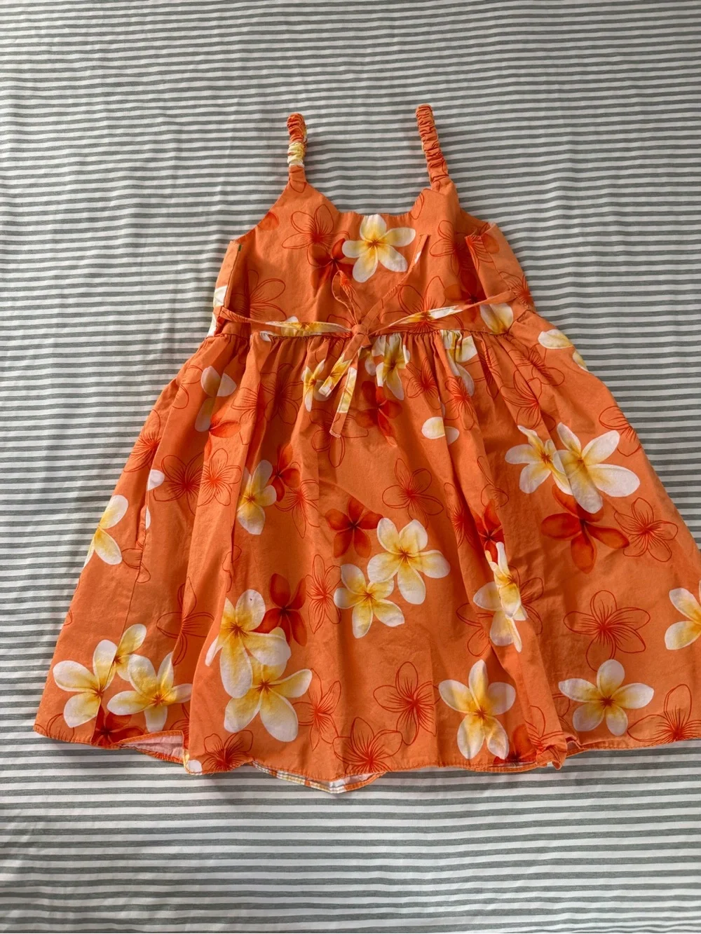 Vintage Pacific Legend Kids Orange Floral dress